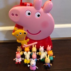 Peppa Pig Characters and Carrying Case
